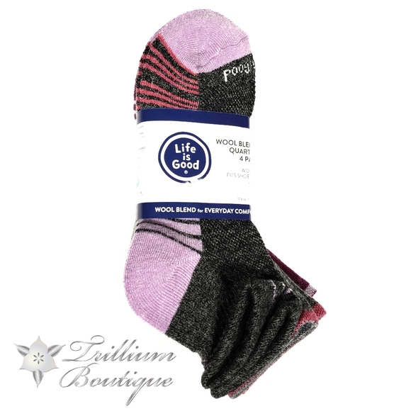Life Is Good Accessories Life Is Good Wool Blend Quarter Socks 4